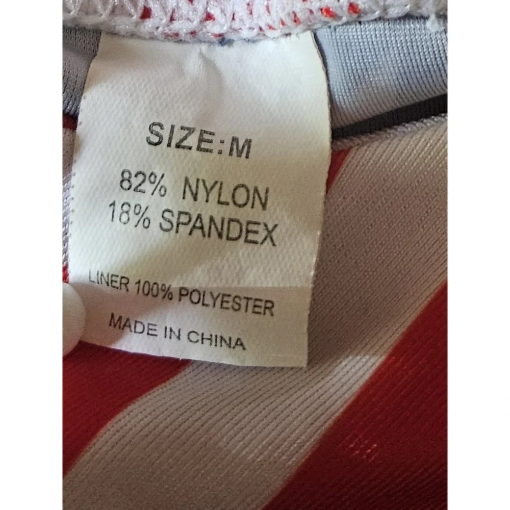 Girls‎ Patriotic Rash Guard Swim Set Stars Stripes Size M Fits 6